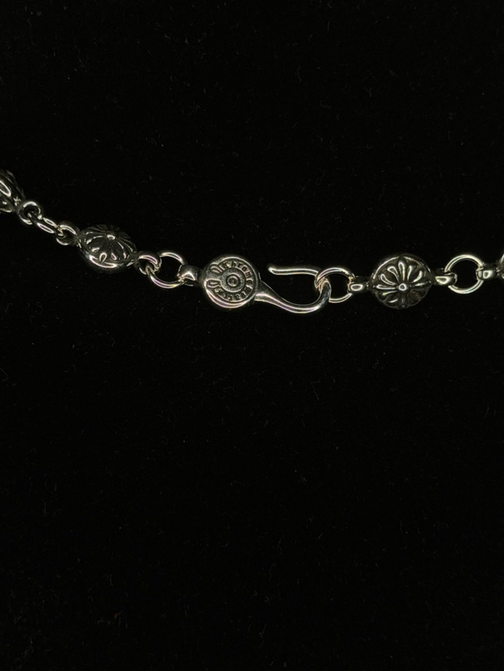 Chrome Hearts Floral Cross Motif Detailed Chain Unisex Necklace - Picture 5 of 6